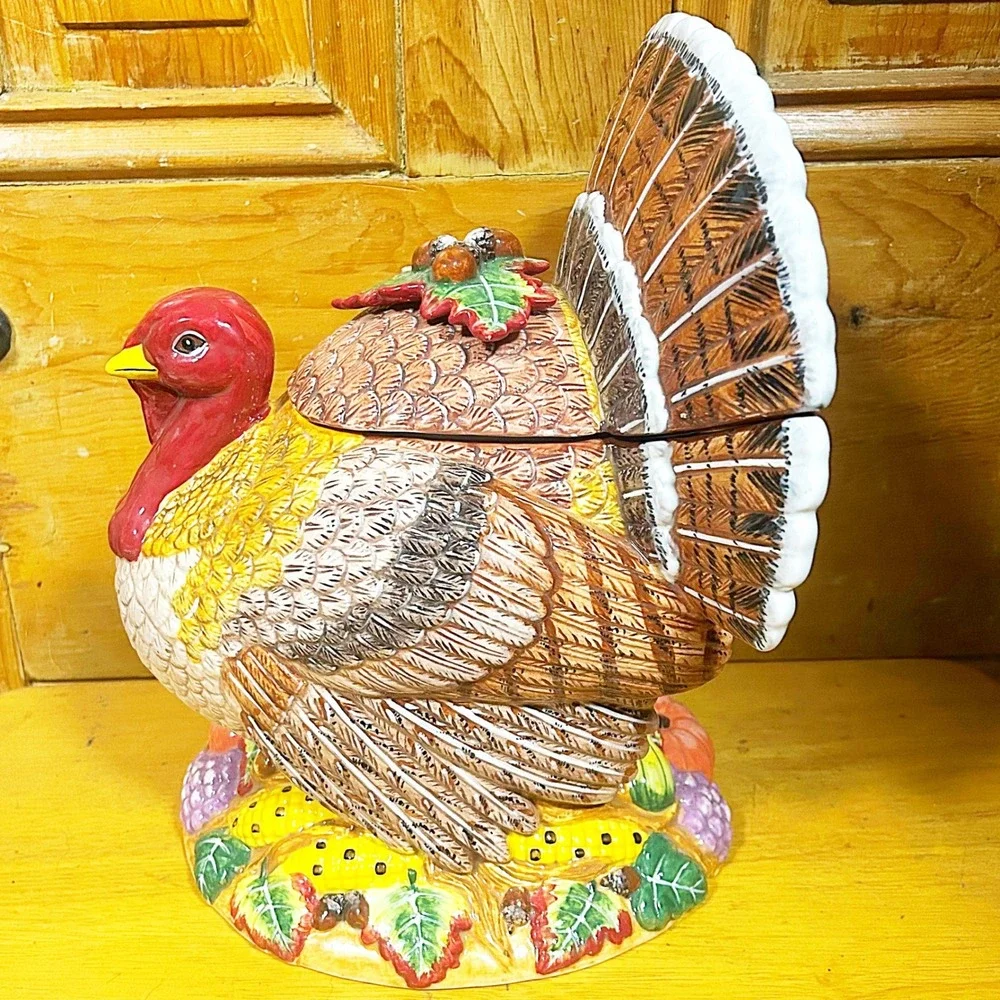 Burton+Burton Turkey Ceramic Tureen Thanksgiving